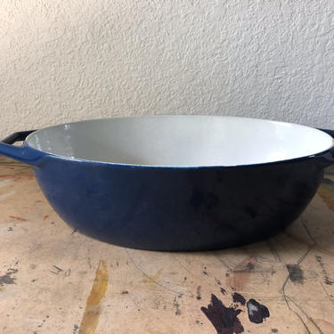 Vintage Blue Copco Cookware by Michael Lax Denmark, MID Century Modern Enamelware 