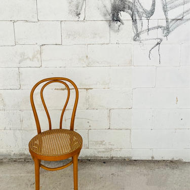 Blonde Bentwood & Cane Chair