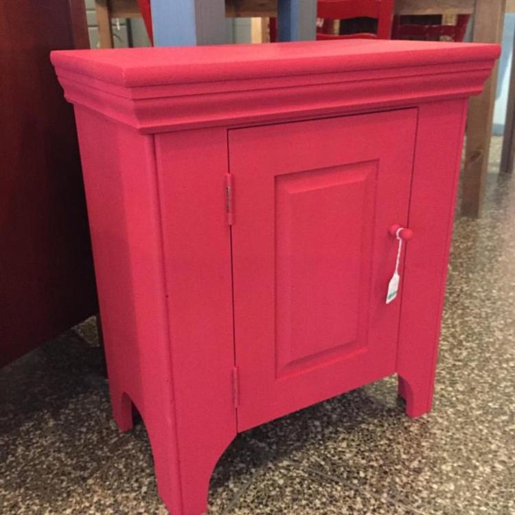 Rosy red cabinet