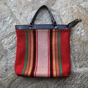 1970s Colorful Sarape Kilim Bag