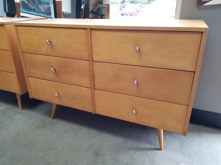 Pair of Mid-Century Modern six drawer dressers from the Planner group by Paul McCobb