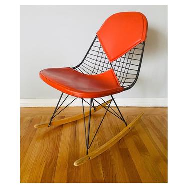 (AVAILABLE) Early Authentic Eames RKR-2 Rocking Chair