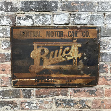 Vintage Buick Central Motor Car Dealership Sign Appleton, WI 