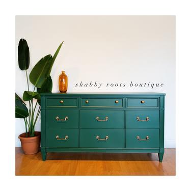 NEW! Tall Antique Emerald Green Dresser chest of | Shabby Roots Boutique - San Francisco, CA | ATTIC NEW! Tall Antique Emerald Green Dresser chest of | Shabby Roots Boutique - San Francisco, CA | ATTIC