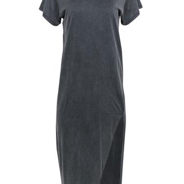 IRO - Grey Short Sleeve "Elisha" T-Shirt Dress w/ Slit Sz S