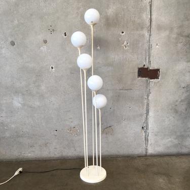Five Light Floor Ball Lamp By Gerald Thurston For Lightolier