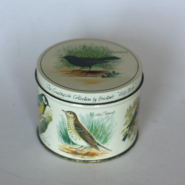 vintage tin 'The Countryside Collection' by Bristow's Wild birds 