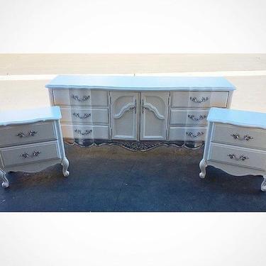 SAMPLE - Do not purchase - See description - French Provincial Bedroom Dresser & Nightstands  