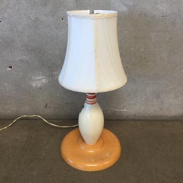 Unique 1940's Bowling Pin Lamp