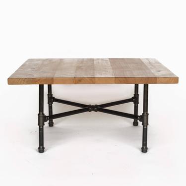 Coffee Table , Industrial Coffee Table , Reclaimed Wood Coffee Table . Choose size, wood thickness and finish 