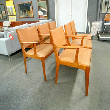 Set of 6 uldum mØbelfabrik dining chairs