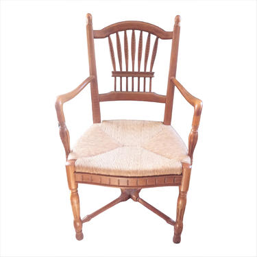 VINTAGE Dining Chair, Arm Chair, HENREDON, French Country Living, Rustic Home Decor 