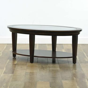 Contemporary Craftsman Coffee Table W Beveled Glass Top