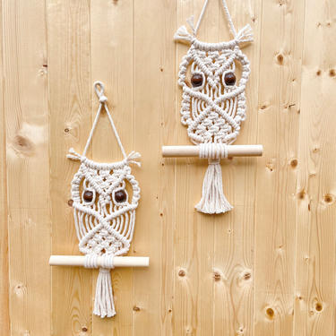 OWL | Macramé Wall Hanging | Boho Modern Decor Retro 