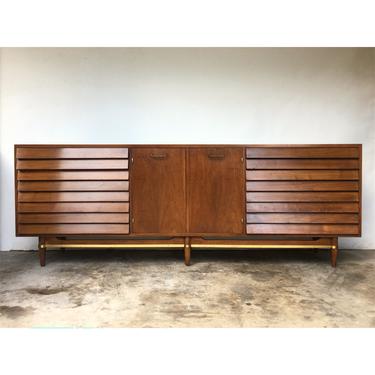 A of M Mid Century Long Dresser / Credenza