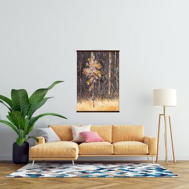 Colorful Fall Trees Wall Art ~ Trees Nestled In The Woods ~ Hanging Print ~ Living Room Decor ~ Extra Large Wall Art 