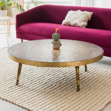 1960's Mosaic Round Coffee Table