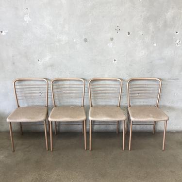 Set of Four Vintage Cosco Fashion Folding Chairs