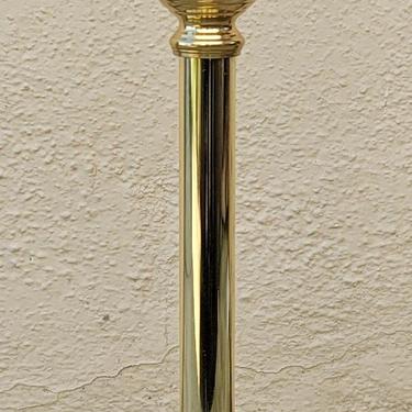 Vintage Brass Buffet Candlestick Lamp