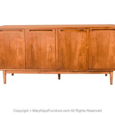 Mid Century Walnut Sideboard Credenza American of Martinsville by Marykaysfurniture