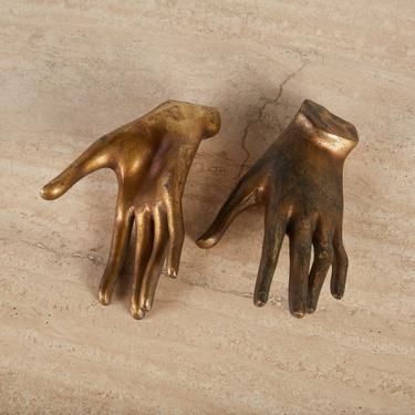 Pair of Pietrina Checcacci Style Cast Bronze Hands