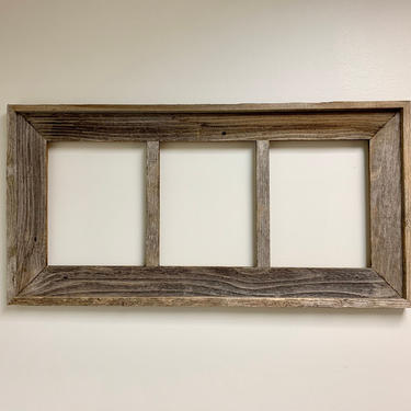 Reclaimed Wood Multi-Opening Picture Frame | 8x10 Picture Frame | Wedding Frame | Family Photos | Artwork Frame | School Photos | Custom 