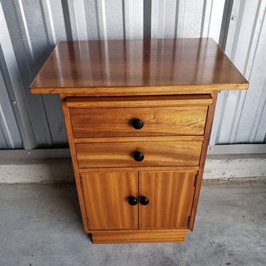 Mid-Century Modern Vintage Side Table Cabinet 