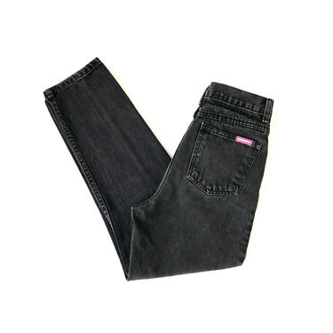 Bonjour Faded Black High Waisted Jeans / Size 22 23 