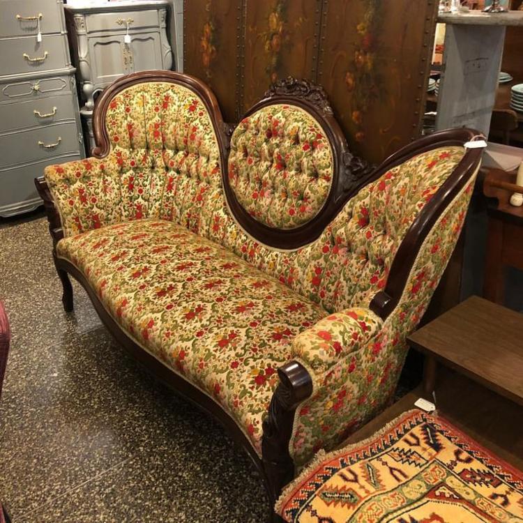 Curvy upholstered sofa! $395!
