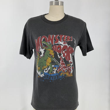 1987 MONSTERS OF ROCK 50/50 Metallica Van Halen Scorpions festival vintage concert band T shirt 1980s size M 