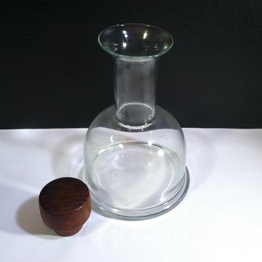 Dansk Denmark Glass Decanter with Teak Stopper – Gunnar Cyren for Dansk 