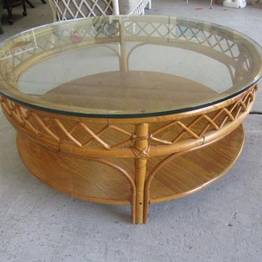 Ficks Reed Round Coffee Table