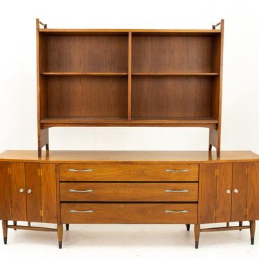 Andre Bus for Lane Acclaim Mid Century Dovetail Credenza Buffet &amp; Hutch - mcm 