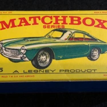 Matchbox 75 Ferrari Berlinetta F Box Lesney England Mint IN Box 1970 Un-Used GreenVehicle