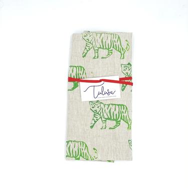*Linen Tea Towel in Tiger (multiple colors)