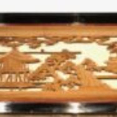 Japanese Wood Carving Of Ranma (transom)