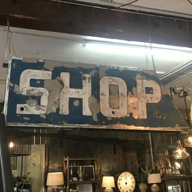 Vintage &quot;Shop&quot; Sign
