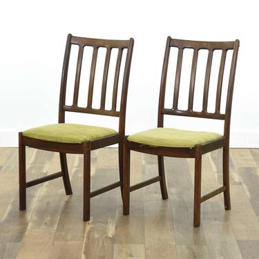 Pair Of Danish Modern Rosewood Dining Chairs