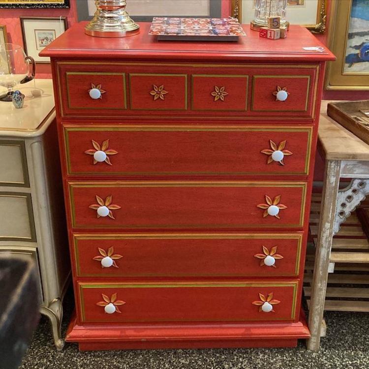 1970’s chest of drawers. 34.5” wide 18” deep 45.5” tall. 