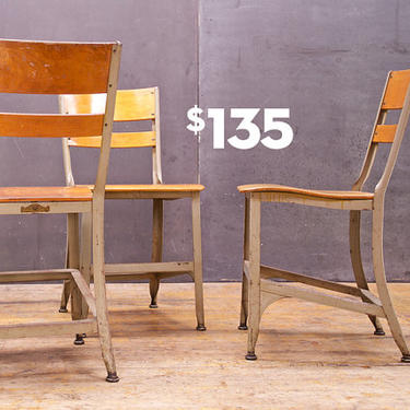 3 Toledo UHL Metals Chairs Vintage Industrial Mid-Century Mad Men Modern 50s 60s Eames Era 