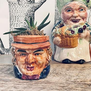 Small Toby Mug | Small Toby Cup | Antique | Royal Doulton Ceramic | Staffordshire | Toby Jug Mini Character Jug | Mini Character Mug English 