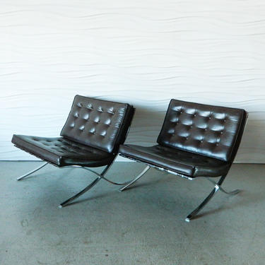 HA-17022 Pair of Barcelona-style Chairs 