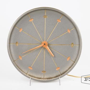 Atomic Style Ceramic Plate Clock