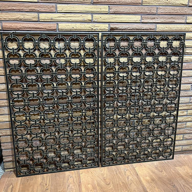 Mid Century Wall Hanging Panels Room Dividers 