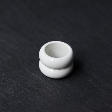 Uncommon Matters Breve Ring, Alabaster White