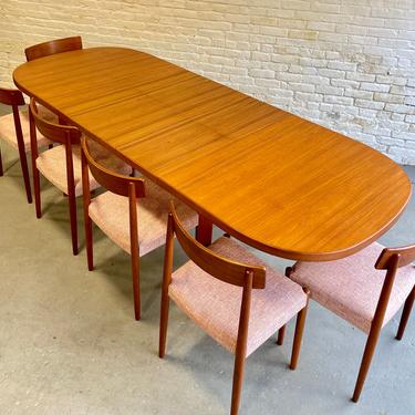 Extra Long Mid Century MODERN Teak DINING TABLE by Oluf Th. Larsen, Made in Denmark 
