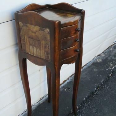 Painted Small Nightstand Side End Table 1842