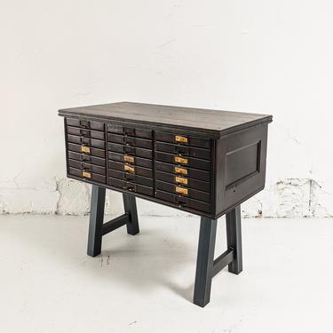 Reclaimed District Court Drawer End Table No.1