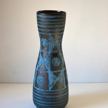 Extra Large Vintage West German Art Pottery Floor Vase by Heinz Siery for Carstens Tönnieshof, 1960s 