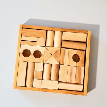 Wooden Baby Building Blocks - Natural